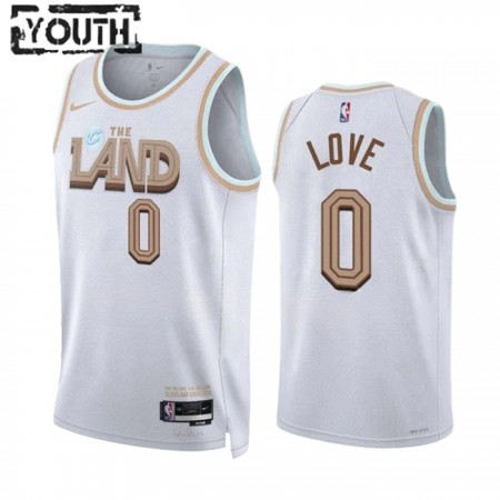 Canotte Bambino Cleveland Cavaliers Kevin Love 0 Nike 2022-23 City Edition Bianco Swingman